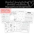 Load image into Gallery viewer, Preschool January No Prep Printables & Activities