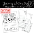 Load image into Gallery viewer, January writing pages