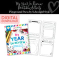 Load image into Gallery viewer, My year in review printable writing activity
