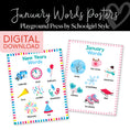 Load image into Gallery viewer, January words posters for writing centers