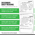 Load image into Gallery viewer, Printable First Grade December Daily Reading