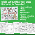 Load image into Gallery viewer, Printable First Grade December Daily Reading