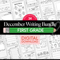 Load image into Gallery viewer, Printable First Grade December Writing Bundle