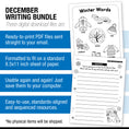 Load image into Gallery viewer, Printable Second Grade December Writing Bundle