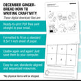 Load image into Gallery viewer, Printable December Gingerbread How To Writing Craftivity