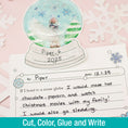 Load image into Gallery viewer, Printable December "If I Lived In A Snow Globe" Snow Globe Keepsake Craftivity