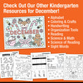 Load image into Gallery viewer, Printable Kindergarten December Daily Morning Work