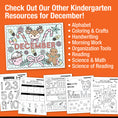 Load image into Gallery viewer, Printable Kindergarten December Daily Sight Words