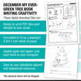 Load image into Gallery viewer, Printable December My Evergreen Tree Book Writing Craftivity
