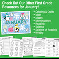 Load image into Gallery viewer, Printable First Grade January Daily Sight Words