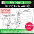 Load image into Gallery viewer, Printable First Grade January Daily Writing