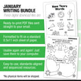 Load image into Gallery viewer, Printable First Grade January Writing Bundle