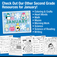 Load image into Gallery viewer, Printable Second Grade January Daily Reading