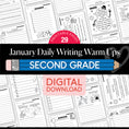 Load image into Gallery viewer, Printable Second Grade January Daily Writing
