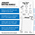 Load image into Gallery viewer, Printable Second Grade January Writing Bundle