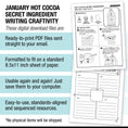 Load image into Gallery viewer, Printable January Hot Cocoa Secret Ingredient Writing Craftivity