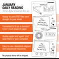 Load image into Gallery viewer, Printable Kindergarten January Daily Reading