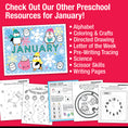 Load image into Gallery viewer, Printable Preschool January Daily Math