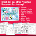 Load image into Gallery viewer, Printable Preschool January Daily Pre-Writing Tracing Worksheets