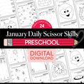 Load image into Gallery viewer, Printable Preschool January Daily Scissor Skills