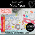 Load image into Gallery viewer, Printable January Preschool and Kindergarten New Year Crafts and Activities Party Pack