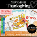 Load image into Gallery viewer, Printable November First and Second Grade Thanksgiving Party Pack