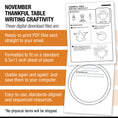Load image into Gallery viewer, Printable Thankful Table Craftivity