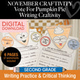Load image into Gallery viewer, Printable Vote For Pumpkin Pie Craftivity