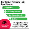 Load image into Gallery viewer, Printable First Grade December Thematic Unit Bundle