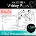 Load image into Gallery viewer, Printable December Writing Pages