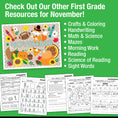 Load image into Gallery viewer, Printable First Grade November Daily Writing