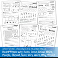 Load image into Gallery viewer, Printable Second Grade November Daily Heart Words