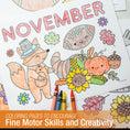 Load image into Gallery viewer, Free Printable November Coloring Pages Pack 2