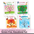 Load image into Gallery viewer, Printable Kindergarten Seasonal Activities Workbook Bundle