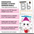 Load image into Gallery viewer, Printable Kindergarten Seasonal Activities Workbook Bundle