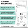 Load image into Gallery viewer, First Grade September Writing Bundle