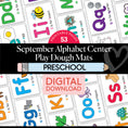 Load image into Gallery viewer, Preschool September Daily Alphabet Play Dough Mats