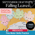 Load image into Gallery viewer, Printable September Falling Leaves Craft