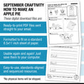 Load image into Gallery viewer, How to Make an Apple Pie Craftivity