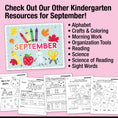 Load image into Gallery viewer, Kindergarten September Daily Math Worksheets