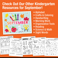 Load image into Gallery viewer, Kindergarten September Daily Science of Reading Worksheets