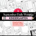 Load image into Gallery viewer, Kindergarten September Writing Worksheets