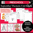 Load image into Gallery viewer, Printable Preschool September Thematic Unit Bundle