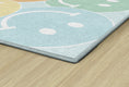 Load image into Gallery viewer, Pastel Rainbow Smileys Classroom Rug by Schoolgirl Style