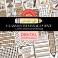 Load image into Gallery viewer, Printable Ultimate Neutral Classroom Management and Organization Bundle