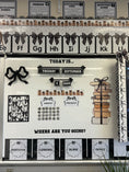 Load image into Gallery viewer, books and bows black and white classroom decor