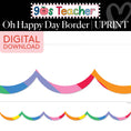 Load image into Gallery viewer, Printable Retro Oh Happy Day Border | 90s Teacher