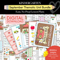 Load image into Gallery viewer, Kindergarten September Thematic Unit Bundle