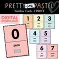 Load image into Gallery viewer, Printable Pastel 0-30 Ten Frames Number Cards | Pretty in Pastel