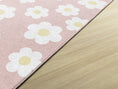 Load image into Gallery viewer, Retro Daisies on Pink Classroom Rug by Schoolgirl Style